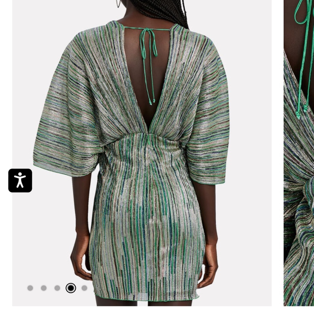 Rotate Birger Christensen draped sparkly mini dress - Picture 12 of 13
